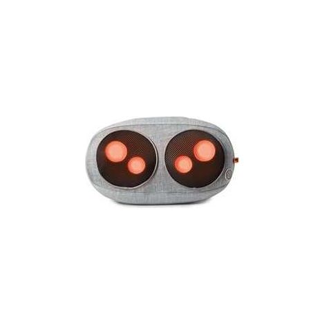 Coussin de massage Shiatsu Sharper Image gris avec chaleur et double têtes rotatives 30 W (1/5)