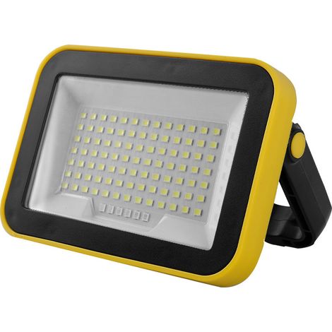 Foco LED recargable, 5 modos, batería de repuesto para obra con cable USB, lámpara de construcción portátil de 4000 mAh, luz de trabajo impermeable IP42 para garaje, camping, pesca y emergencias [Clas