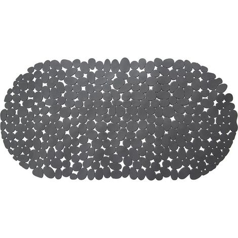 Tapis de bain antidérapant, gris, 68 x 34 cm (1/5)