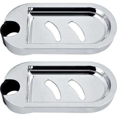 2 porte-savons de douche - porte-éponge mural - étagère de douche réglable (1/5)