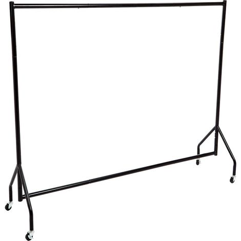 Portants,Tringle pour vêtements Noir 1.82x 1.52 m (1/5)