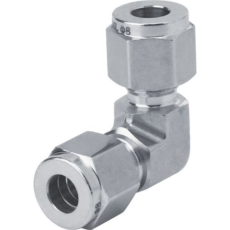 Raccord rapide pour tube en acier inoxydable 316, coude à écrou pour tuyau d'eau haute pression, 316 Ф8 (1/4)