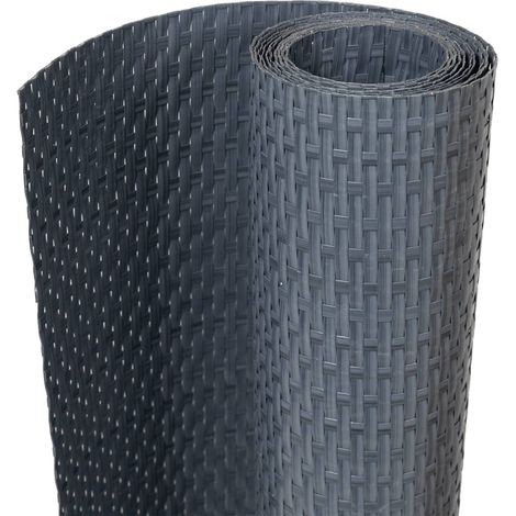 Maison Exclusive - Paravento da Balcone Antracite 600x80 cm in Polyrattan