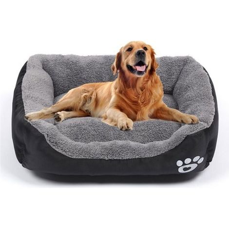 Panier pour chien - Petit panier pour chien - Matelas lavable pour animaux - Panier confortable et respirant - Convient aux animaux jusqu'à 3 kg - 43 cm x 32 cm