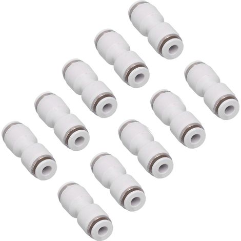 Raccord pneumatique droit à connexion rapide pour tubes (PU16 (10 pièces))
