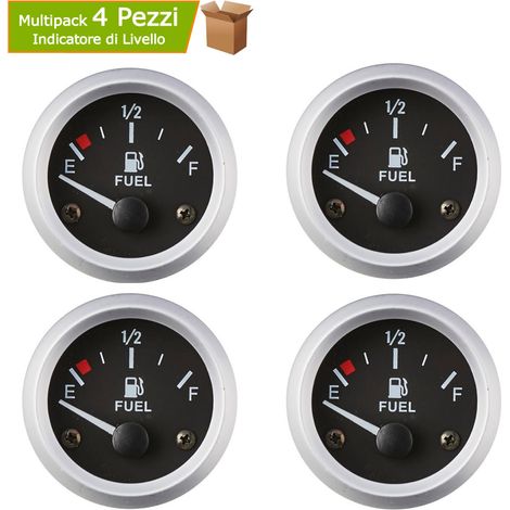 Indicatori di livello carburante impedenza 240-33 ohms nero mm 57 multipack 4 pezzi