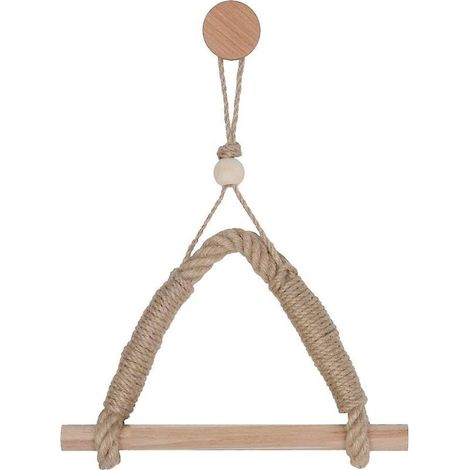 Porte-papier toilette vintage en corde de chanvre pour salle de bain (1/5)