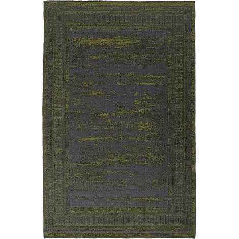 Tapis vert relief 3d style vintage intérieur - 150 x 80 cm (1/4)