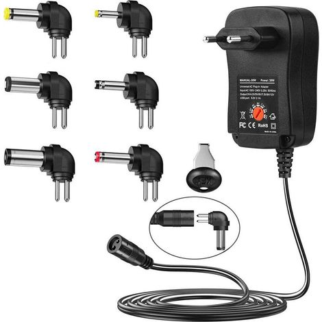 Adaptateur secteur 30W Chargeur multifonction à tension réglable 3V-12V (1/4)