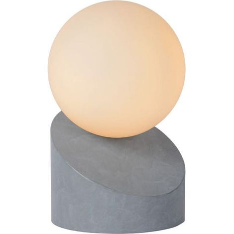 Lampada da tavolo Lucide LEN metallo/vetro grigio G9 5W (1/5)