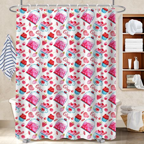 Rideau de douche en polyester 180x180 infroissable rideau séchage rapide pour solution pour angle difficile (1/5)