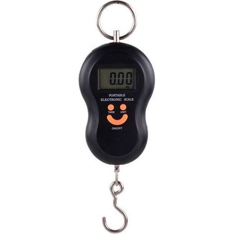 Balanza digital colgante para , ideal para pesca, maletas, envío de paquetes y viajes, hasta 50 kg (1/4)