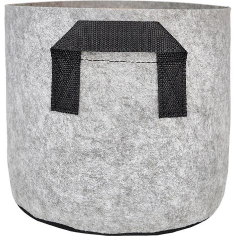 Sac de Plantation, 5 Pièces Non Tissé Sacs à Plantes, Sacs de Culture avec Poignées, Sacs de Plantation de Légumes, Plantes Sac de Croissance, pour Pommes de Terre, Tomates, Fraises