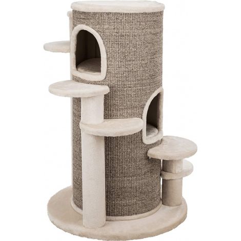 Kratzbaum XXL Oskar 114 cm creme/braun-meliert