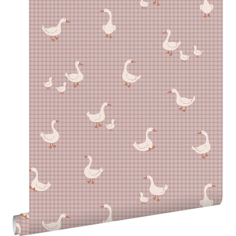 papier peint oies violet - ESTAhome (1/5)
