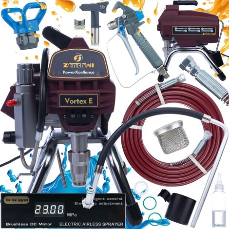 Zenthril Vortex E-Lackiergerät, 3000 W, 20 MPa, 0,021 Zoll, 3,5 l/min, PowerXcellence-Serie
