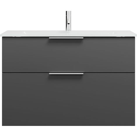 burgbad Eqio lavabo de cristal con mueble bajo para lavabo,