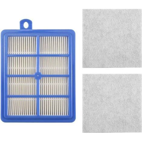 Juego de 1 filtro HEPA + 2 motores de algodón. Compatible con EFH12W, AEF12W, FC8031, EL012W, FC9080 y FC9088. (1/4)