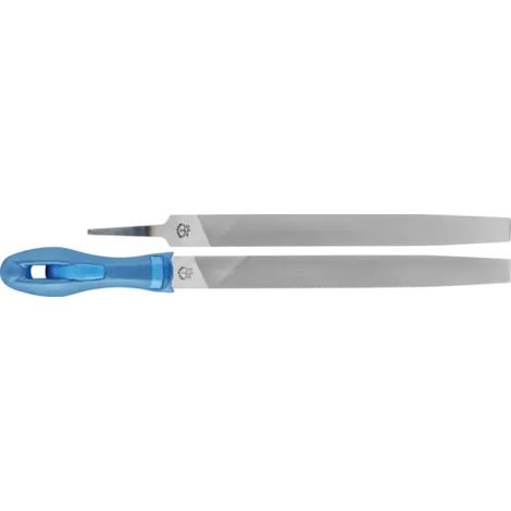 PFERD TOOLS Werkstattfeile Flachspitz 100mm Hieb 1 für grobe Zerspanung, Schruppen 10 Stk (1/2)