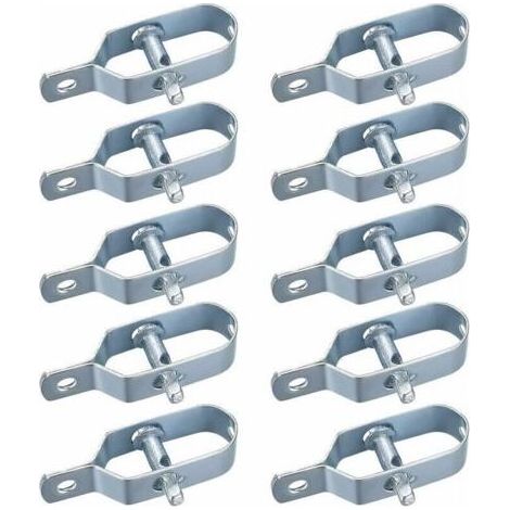 10 Pièces Tendeur Grillage, Tendeur de Clôture, Tendeurs à Fil Barbelé, Kit de Connecteurs Tendeur de Corde pour Fil de Tension (1/4)