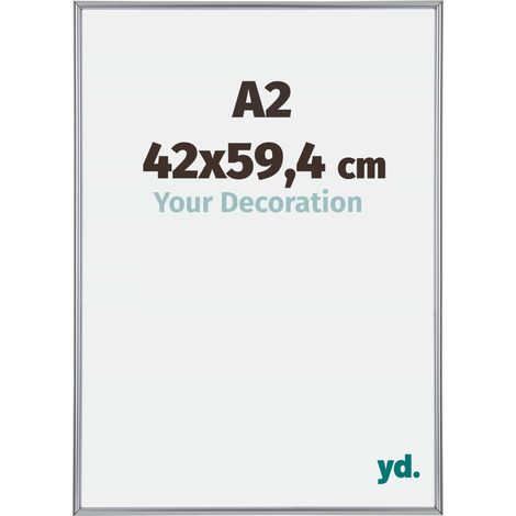 yd. - Cadre photo A2 42x59.4 - Argent Brillant - Plastique - Annecy (1/5)