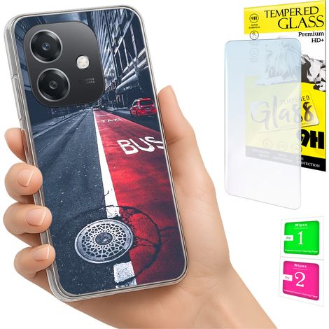 Funda para Oppo A40 / A40m / A60 5G con cubierta para foto y tapa trasera de cristal 9H. (1/5)