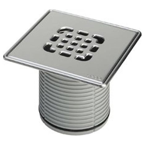 Viega Advantix rehausse et rallonge pour siphon de sol hauteur 100mm 150x150mm avec joint torique non vissé acier inoxydable (1/2)