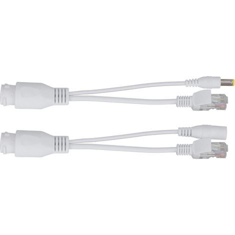Adaptateur/injecteur PoE passif 12 V étanche blanc