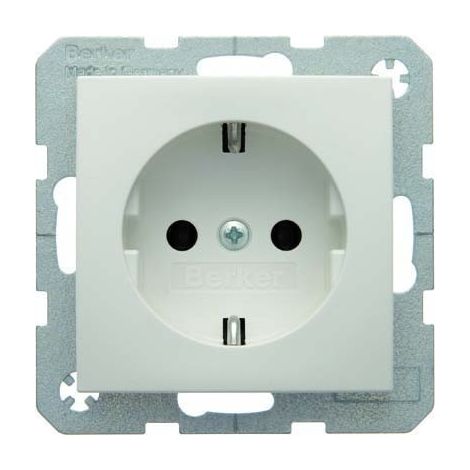 B.Square/S.1/B.3/B.7 Enchufe individual con o sin clavija Schuko, color blanco 47431909