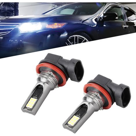 Phare LED H11 3030-12 6000K pour voiture, étanche, accessoire d'éclairage automobile (1/5)