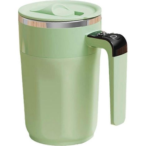 Intelligenter 400-ml-Kaffeebecher mit LED-Temperaturanzeige, hergestellt aus Edelstahl 316 und mit einem Magneten zum Umrühren des Kaffees. (1/5)
