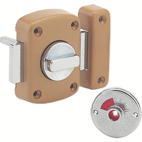 Thirard – Verrou automatique LG 45 mm bronze – Verrou à deux entrées pour portes – Système de verrouillage sécurisé – Installation facile