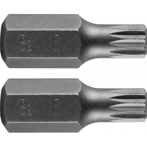 Embout HEX 6 x 30 mm, S2 x 2 pièces. (1/3)