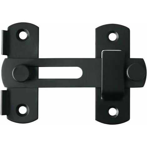 Grande porte en acier inoxydable noir, boucle de porte vintage, boucle de porte antivol, 2 pièces