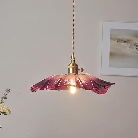 Suspension Verre Cuivre Lampe Suspendue Intérieur Éclairage E27 Ampoule Cuisine Salon Fil Lampes (1/5)