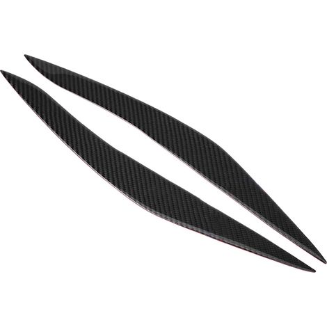 Paire de caches en fibre de carbone pour sourcils de phares BMW Série 5 F10 2010-2013 (1/5)