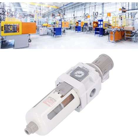 AW40-04 Luftfilter-Druckregler mit Manometer, Wasserauffangbehälter und Filter für Druckluftwerkzeugkompressoren, G1/2 Zoll Ein-/Auslassgewinde (1/5)