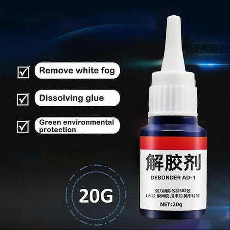 Dissolvant de colle puissant 502, agent nettoyant et dissolvant pour colle. (1/5)