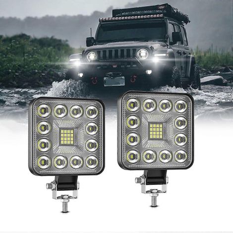 Stück 3 Zoll 160W LED-Lichtleisten, weiße Arbeitsscheinwerfer, Nebelscheinwerfer, Offroad-Fahrleuchten für Auto und LKW