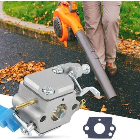 Kit Carburateur pour Husqvarna 125B 125BX 125BVX Souffleur de Feuilles, Carburateur + Joints + Conduite + Filtre Carburant + Poire d'amorçage + Filtre Air + Passe-Câble Ensemble 8 en 1