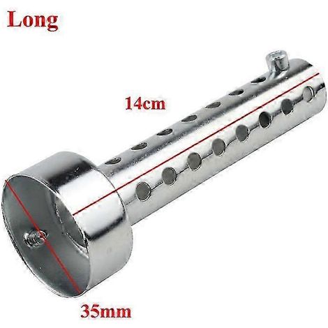 Pot d'échappement universel pour moto 35 mm/42 mm/45 mm/48 mm/60 mm / Silencieux DB Killer / Réducteur de bruit / Tuyau d'échappement réglable argenté