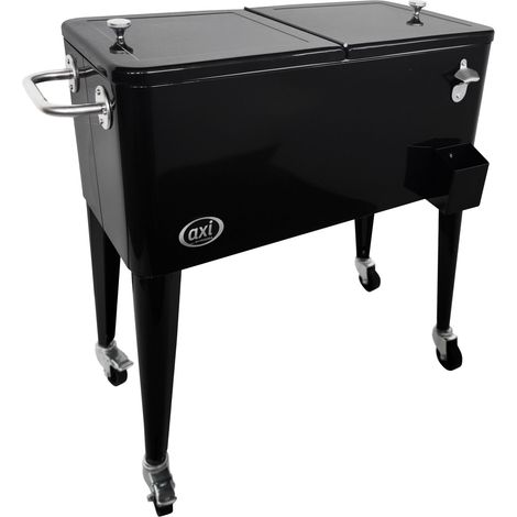 AXI – Glacière électrique 76L – Couvercle amovible – Ouvre-bouteille intégré – Pour extérieur et barbecue