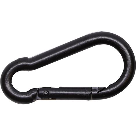 Karabinerhaken Schwarz Verzinkt 4 x 40 mm - pro Stück (1/2)