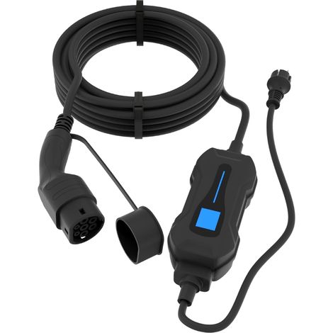 câble charge - irve - monophasé 10 a - 5 mètres - mode 2 - avec sac - bizline 771111