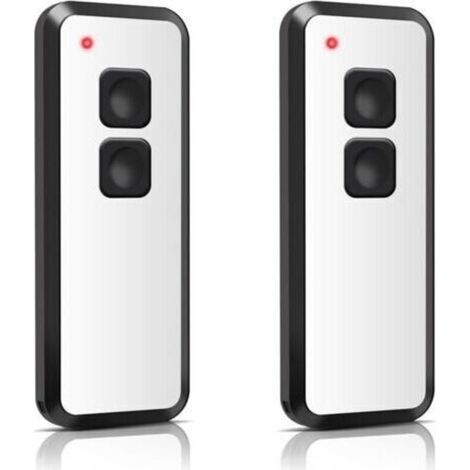 Set mit 2 Ersatzfernbedienungen für Novoferm TM15910001150 433,92 MHz 2-Kanal TM15910001150. Kompatibel mit Novotron 522, 524, 502 MAX43-2, 512 Mix 43-2. (1/4)