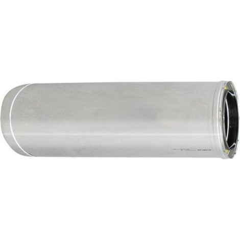 TUBO ACCIAIO INOX 316L DOPPIA PARETE MT 1 D. Int. 100 - D. Est. 150