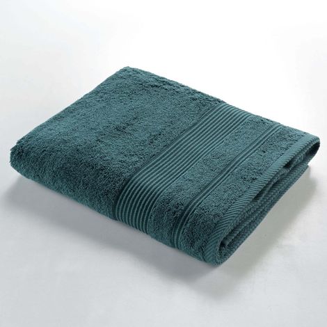 Drap de Bain 90 x 150 cm Tendresse Emeraude - Eponge Unie - Livraison gratuite