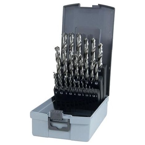Coffret 25 forets HSS taillé meulé 1 à 13 en coffret ABS - 214215RO - RUKO - RUKO GMBH