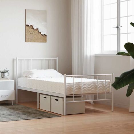 Matelas de lit Matelas en mousse blanc 80x220 cm dureté H2 H3 CFW773298 CFW793747 (1/5)