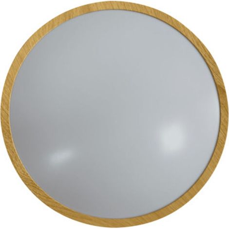 Plafoniera Led 24w Cct Round Wood Silver Hydra 490510